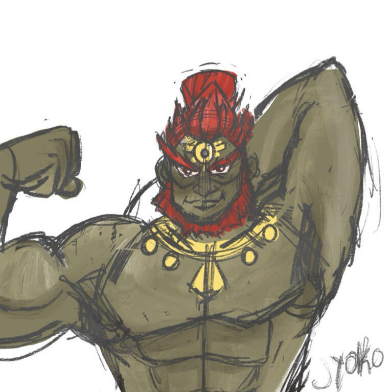 Sexy Gannon Fanart Sticker Sketch